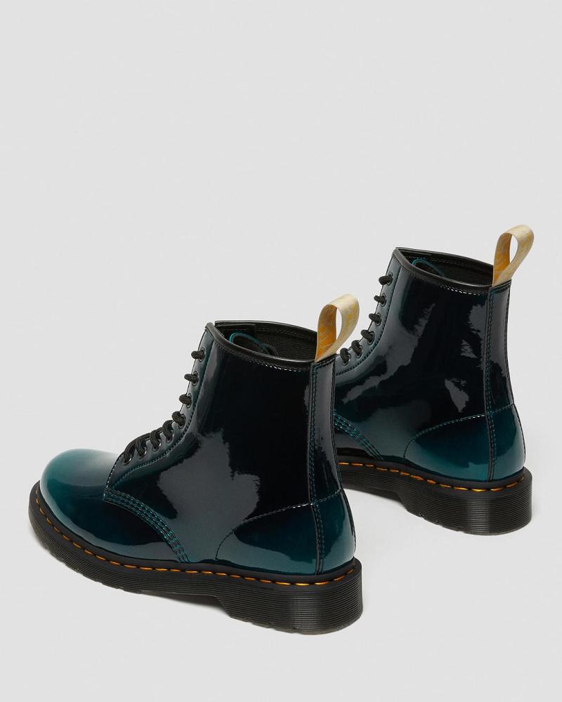 Dr Martens Vegan 1460 Gloss Veterlaarzen Heren Zwart | NL 265ILH